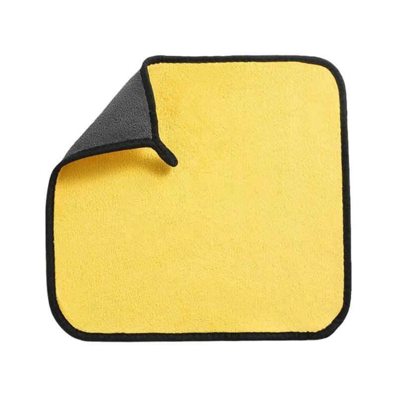 Professional Car Wiping Cloth Plush Coral Fleece Detailing Cleaning Cloth for Spotless Finish On Paintwork Glass