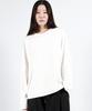 Deumakeu Outstitch Loose Fit Long Sleeve Tee - White