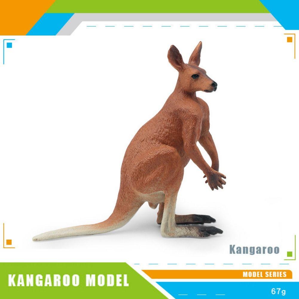 Handmade Craftsmanship Kangaroo Figures Simulated Design Kangaroo Statue Crafts Home Decoration