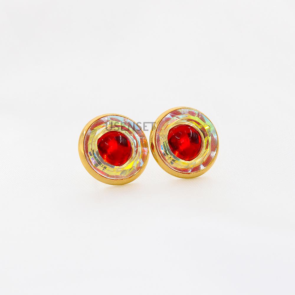 Women s Summer Hip Hop Zirconia Stud Earrings – Cold Style Eye Design