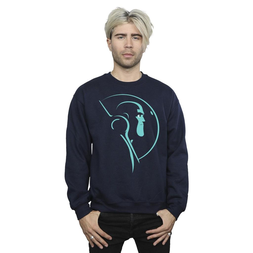 Disney Mens Lightyear Space Helmet Stare Sweatshirt