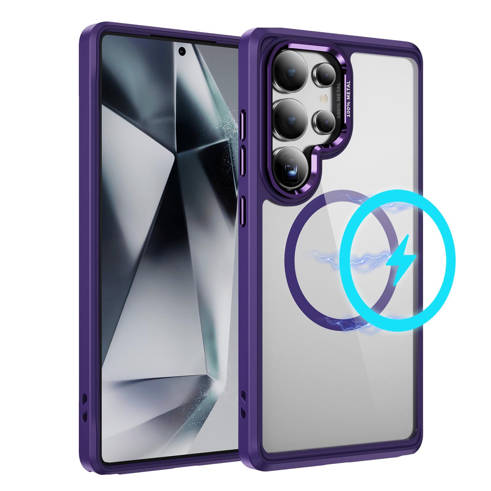 

Popular Protective Goggles, High-permeability Magnetic Phone Case, High-end Feel for SamsungS24/S25plus Transparent Phone Case S23 PLUS