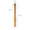 10Pcs Hex Shank Titanium Ceramic Tile Marble Glass Drill Bit Cross Spear Head 6mm