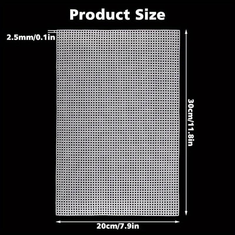 4Pcs Sewing Plastic Canvas Sheets White Mesh Sheets for DIY Embroidered Woven Crafts 30*20cm