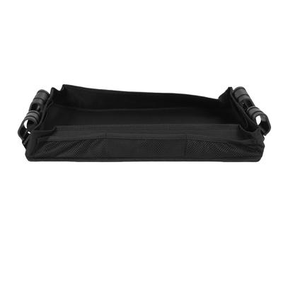 Stroller Snack Tray Extra Sturdy Base Leak Proof Stroller Tray Attachment with Side Mesh Pockets L