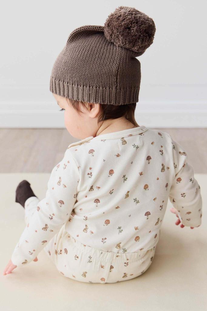 OC Long Sleeve Bodysuit Foraging Friends JBCO245228 Baby IVR 50 [Jamie Kay]