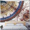 Bohemian Home Fabric Wall Decor Mandala Tapestry Wall Hanging Psychedelic Multicolor Geometric Fractal Art Room Decor
