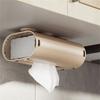Practical Tissue Dispenser Napkin Organizer Wall Mounted Suction Cup Storage Box for Wet Wipes and Paper Bathroom Supply