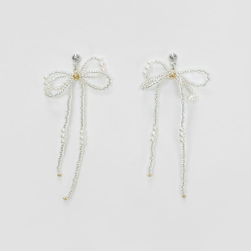 FANTASTIC PLANET ribbon beads drop earrings