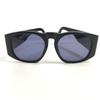 CHANEL 01451 vintage CC Logo Smoke eyewear sunglasses Plastic Black/Gold