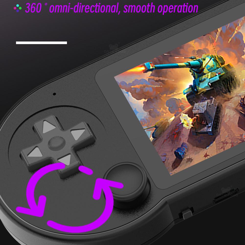 3 Inch Game Console With Rocker Handheld Game Console Comfortable Grip Type-C Charging HD IPS Screen Birthday Gift for Children