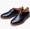 Premium Fashion Casual Pu Leather Men Business Shoes In Brown Black Blue Sizes 6-13