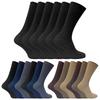 Sock Snob 6 Pair Lot Men's Socks 100% Cotton Thin Black Quality
