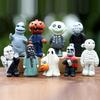 Halloween Mini-Figure Dolls: 16 Cartoon Horror Characters for Desktop Display