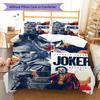 Set Copripiumino Trapuntato Joker Villano Copripiumino Federa Decorazione per la Casa Regalo di Compleanno (1 * copripiumino + 2 * federa, senza nucleo)