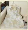 Jacquard Vest: Modern Chinese-Style Round Neck Tang Suit Top
