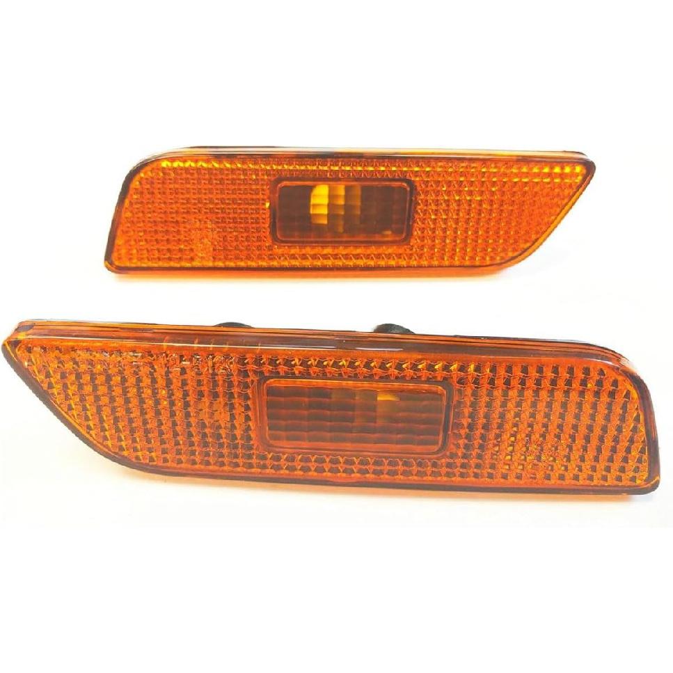 Pair For Volvo S80 Front Bumper Reflector Side Maker Light Amber Side Marker Light Assembly 1999 2000 2001 2002 2003 2004 2005 2006 9188263,9188264