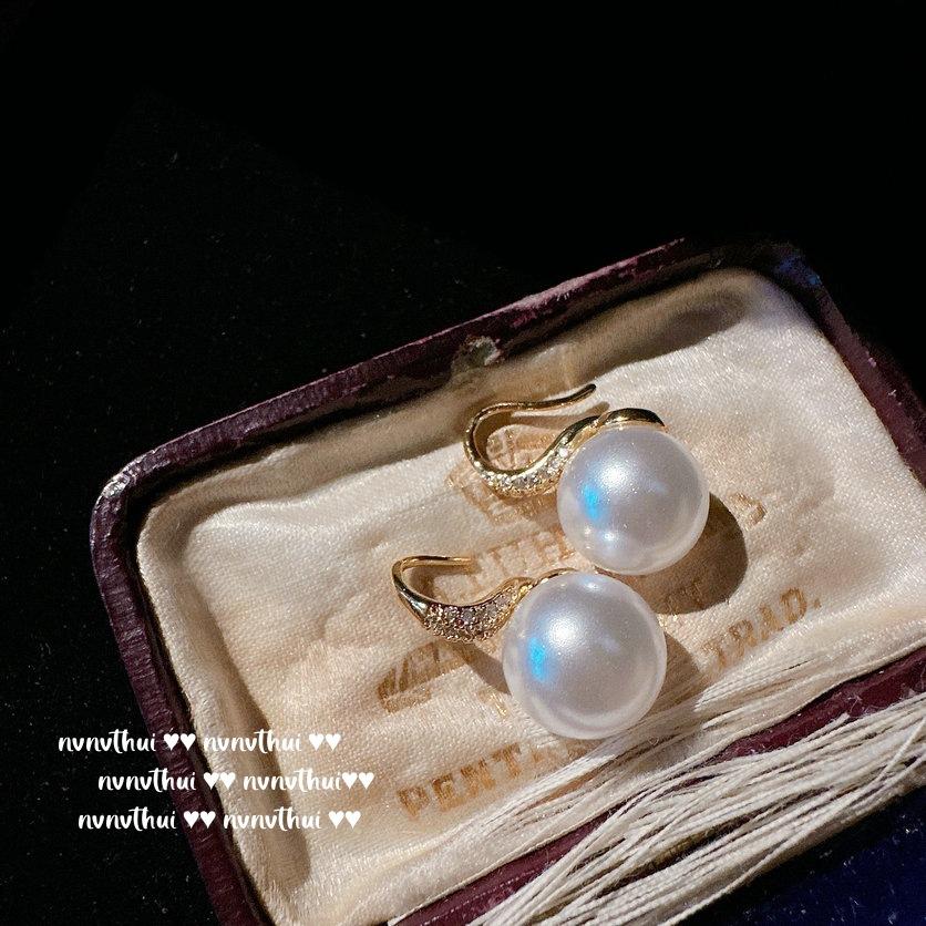 Yuji Colorful Butterfly Pearl Jewel Ring, Tahiti, 18K Gold-Plated, Wrapped Zircon Pearl Earrings