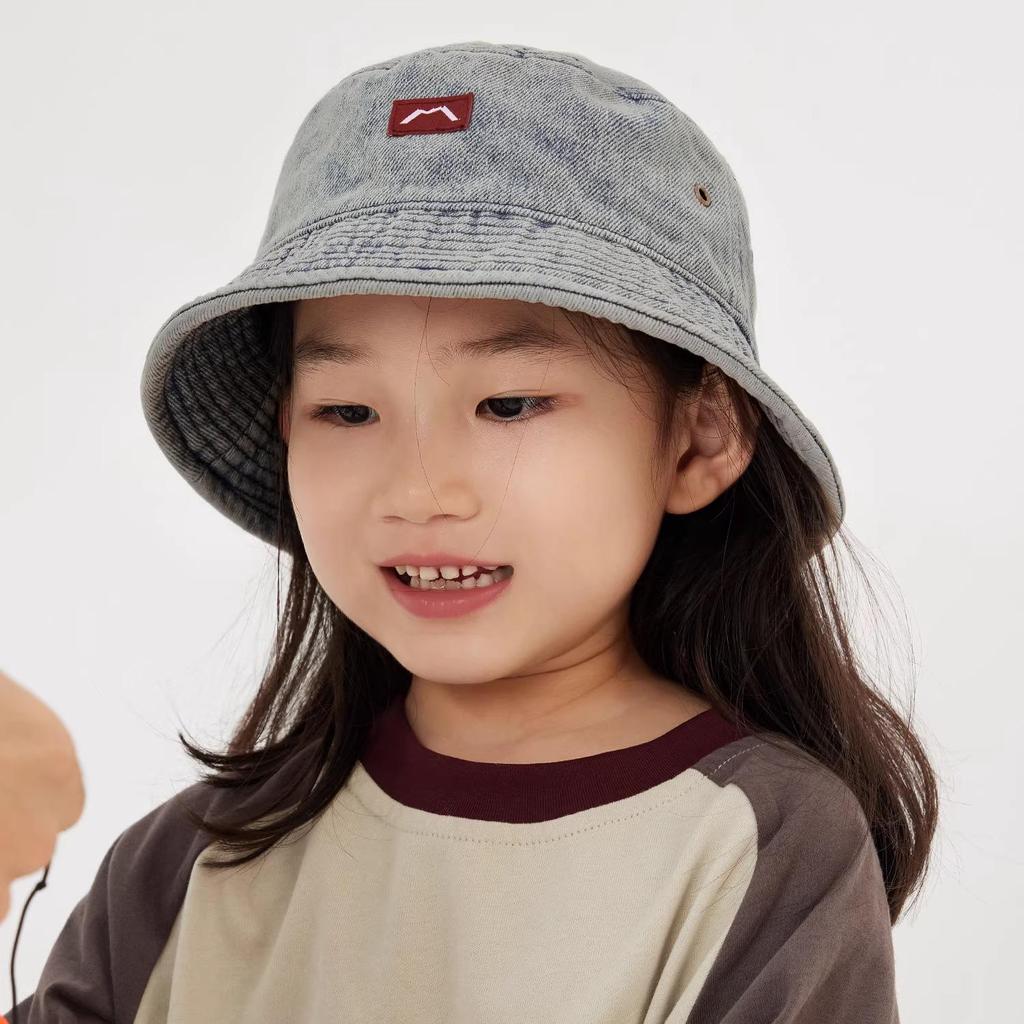 Children's Washable Denim Bucket Hat - Sun Protection for Baby, Kids, Boys & Girls