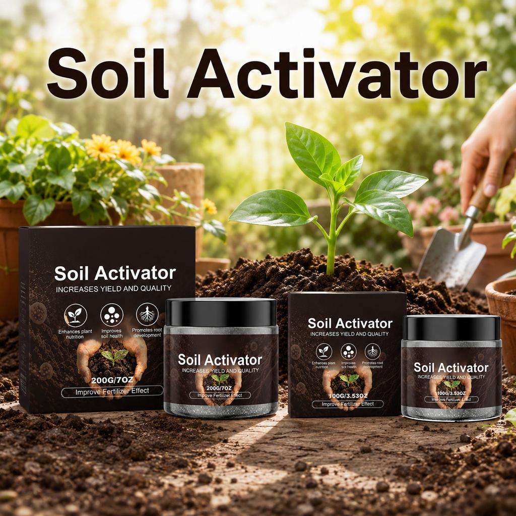 Soil Activator Powder for Enhanced Plant Growth and Improved Soil Structure 100g Natural Formula for Garden and Agriculture Use