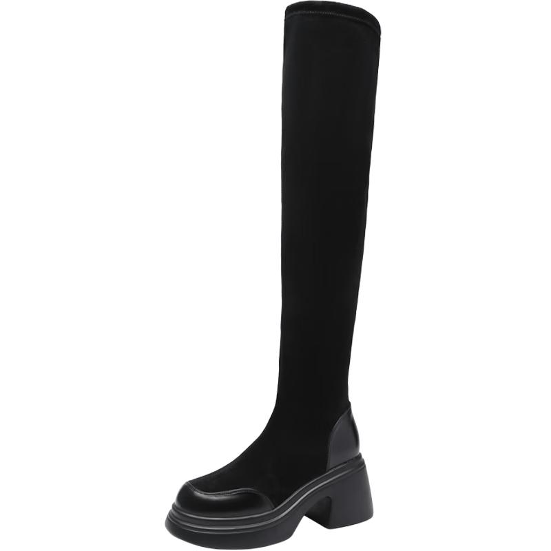 ZHR Women s Winter Stretch Over-the-Knee Boots 39