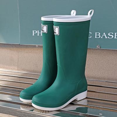 2025 Stivali da Pioggia da Donna Impermeabili da Esterno al Ginocchio in Gomma Galosce in PVC da Donna Stivali da Lavoro per il Giardino Botas Para Lluvia Mujer