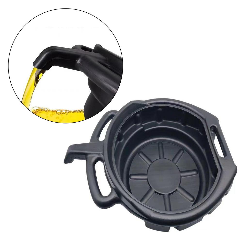 Oil Drain Can Fluted Collect Pan Leak Waste Engine Oil Collector Oil Trip Tray Garage Tool for Garage Tool Car Fuel Fluid