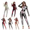 Versatile Women Halloween Scary Skull Skeleton Jumpsuit For Cosplay