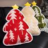 Christmas Tree Plush Throw Pillow Lovely Soft Stuffed Toy Cozy Sofa Cushion Warm Winter Gift Home Holiday Decoration