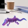 3D Printed Skeleton Crocodile Figurine Movable Joints Bone Crocodile Figure Articulated Animal Model Toy Home Office Desktop Decoration Ornament