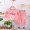 Kids Casual Long-Sleeve Set, Comfortable Daily Wear Outfits