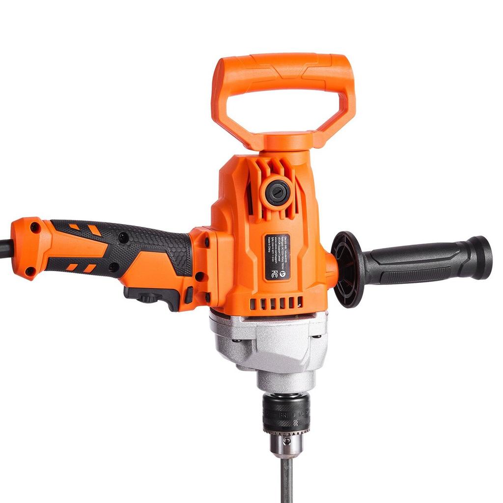 Drill Mixer, 12.7mm Corded Electric Drill Mixer Set, 0-850RPM 3.2A Mixing Drills, Mixing Drills Machine with D-Handle for Drilling & Blending,