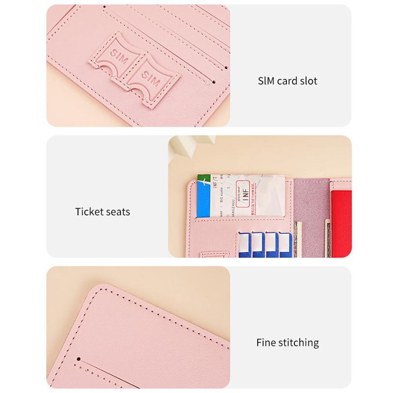 Waterproof Passport Holder Covers Case Travel Pu Leather Credit Card Wallet Cute Passport Book For Women/Men Passport Cover