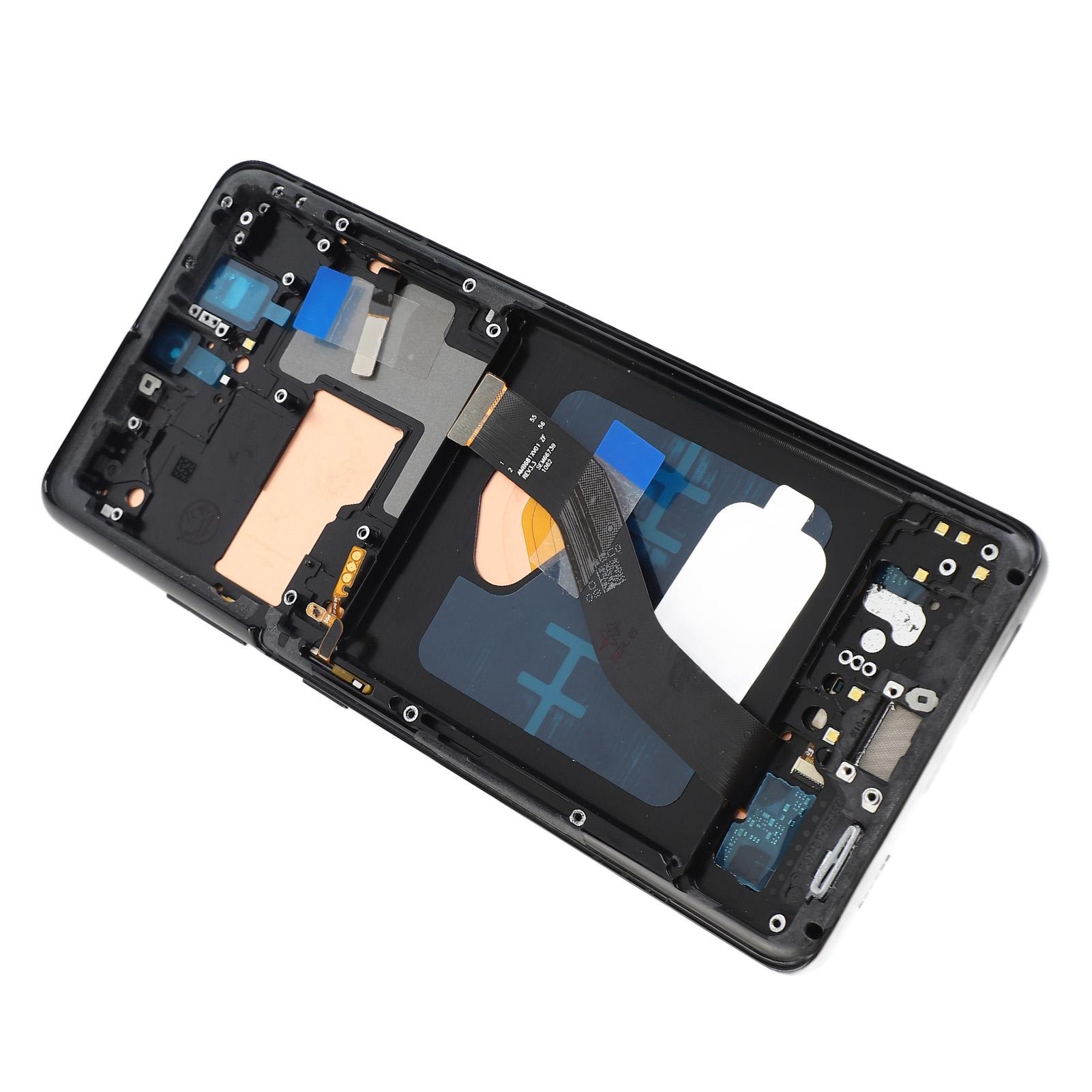 Замена экрана телефона 6,8 дюйма 3D чувствительный сенсорный экран с рамкой для отпечатков пальцев Инструменты для ремонта Сборка дигитайзера телефона для 1 5G G998B EU