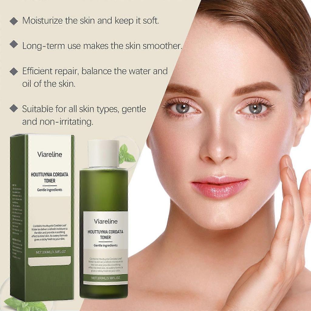 Nur für kurze Zeit!!Viareline Feuchtigkeitsspendender Und Beruhigender Toner Houttuynia Cordata Gesichtswasser Beruhigt Die Haut Und Verjüngt Sie