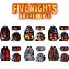 Five Nights At Freddy's Children's Backpack Set Durable Polyester Fabric Spacious 20-35l Capacity