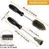 Bolaxin Diesel Injector Sleeve Cup Seat Cleaning Bore Brush Kit Compatible With Ford Powerstroke Caterpillar Navistar Maxxforce