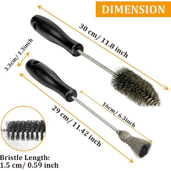 Bolaxin Diesel Injector Sleeve Cup Seat Cleaning Bore Brush Kit Compatible With Ford Powerstroke Caterpillar Navistar Maxxforce