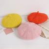 Woolen Children's Beret Solid Color Painter Hat Sweet Baby Wool Hat  Baby
