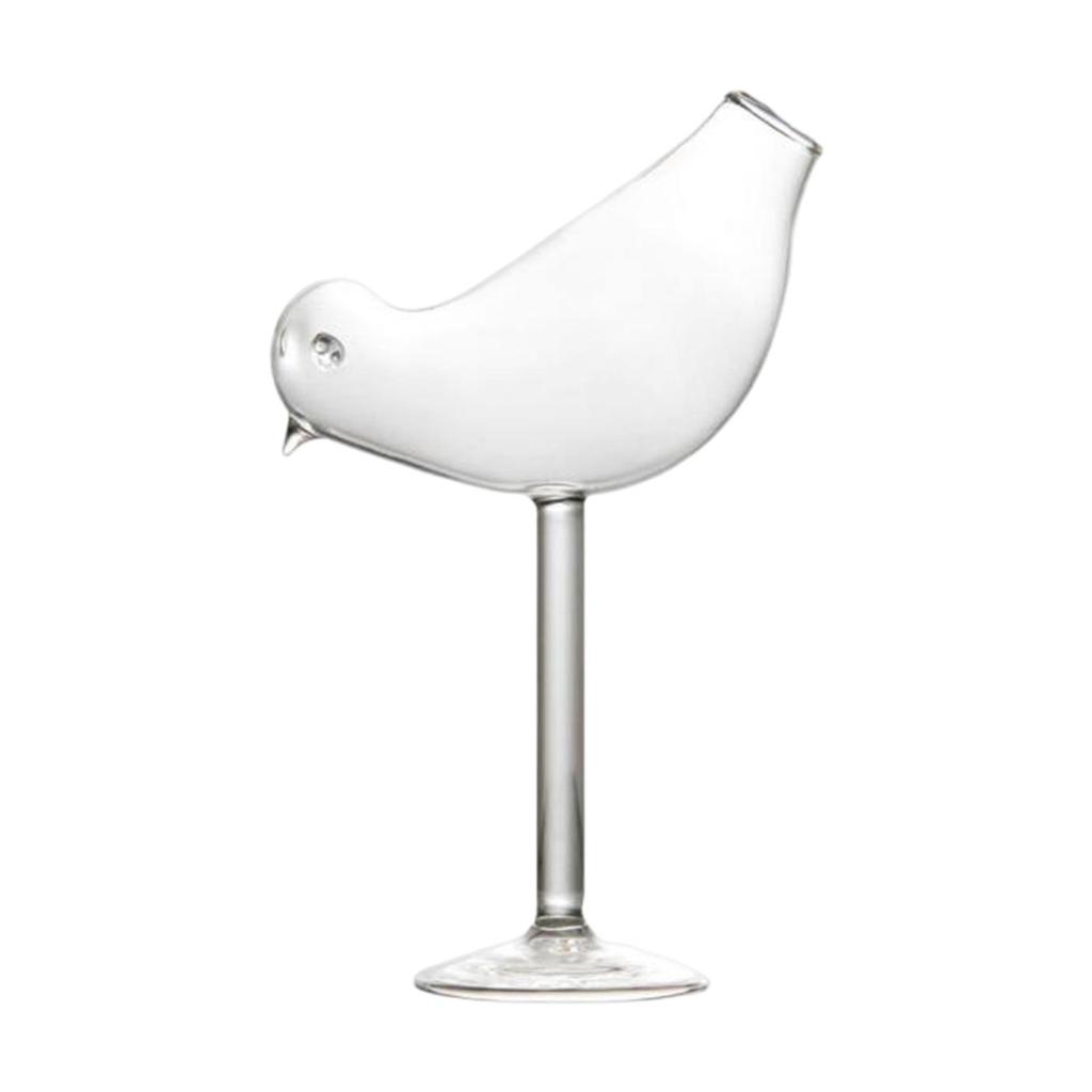 Bird Champagne Glass juice Beverage Cups Smoked Cocktail Goblet Glasses Bird Shaped Cocktail Glass for Dinner Wedding Party