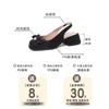 Beautiful Internet celebrity sexy high heels 2025 summer new pointed women's single shoes metal buckle black bag head sandals