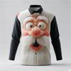 Men's Christmas shirt, Santa Claus 3D printed cartoon smiley face shirt