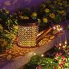 Solar Powered Iron Art Water Shower Lamp - Waterproof Outdoor Garden Decor