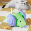 New Electric Mouse Car Interactive Cat Toy Automatic Teaser Rechargeable Intelligent Obstacle Avoidance Kitten Pet Toys