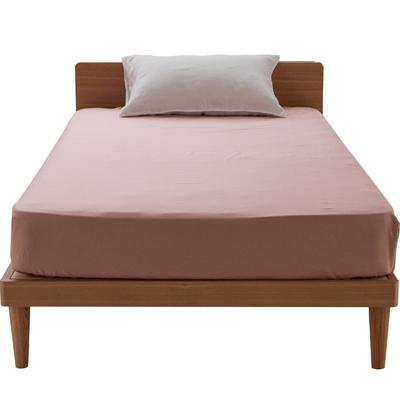 Cotton Fitted Staple Satin Size Mauve 100% Sheet, Extra-Long Cotton, 80% Weave, Semi-Double, SD,