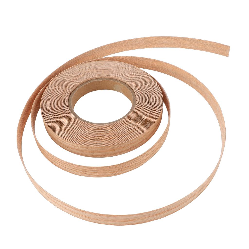 Edges Banding Strip 1.9cm Wide 15m   Red Oak Pre Glued Iron On Wood Veneer Tape with Hot Melt Adhesive for Cabinet Furniture