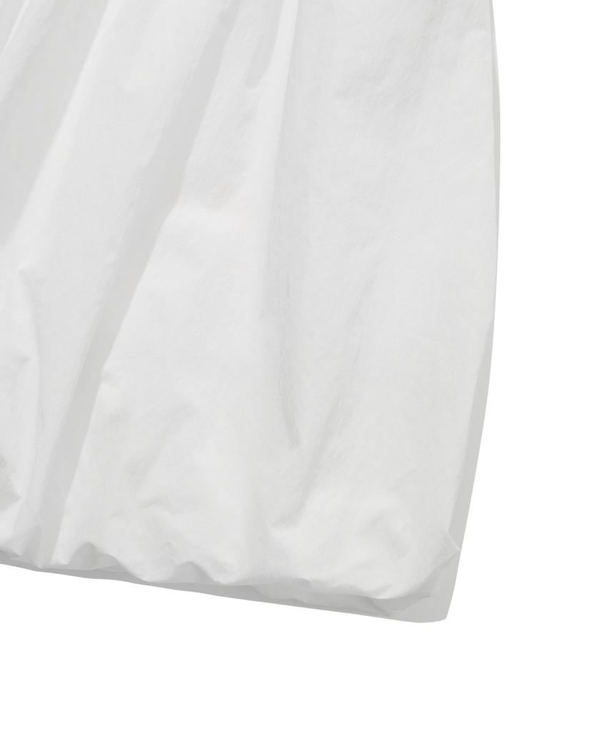 Covernat Woman Balloon Mini Skirt White
