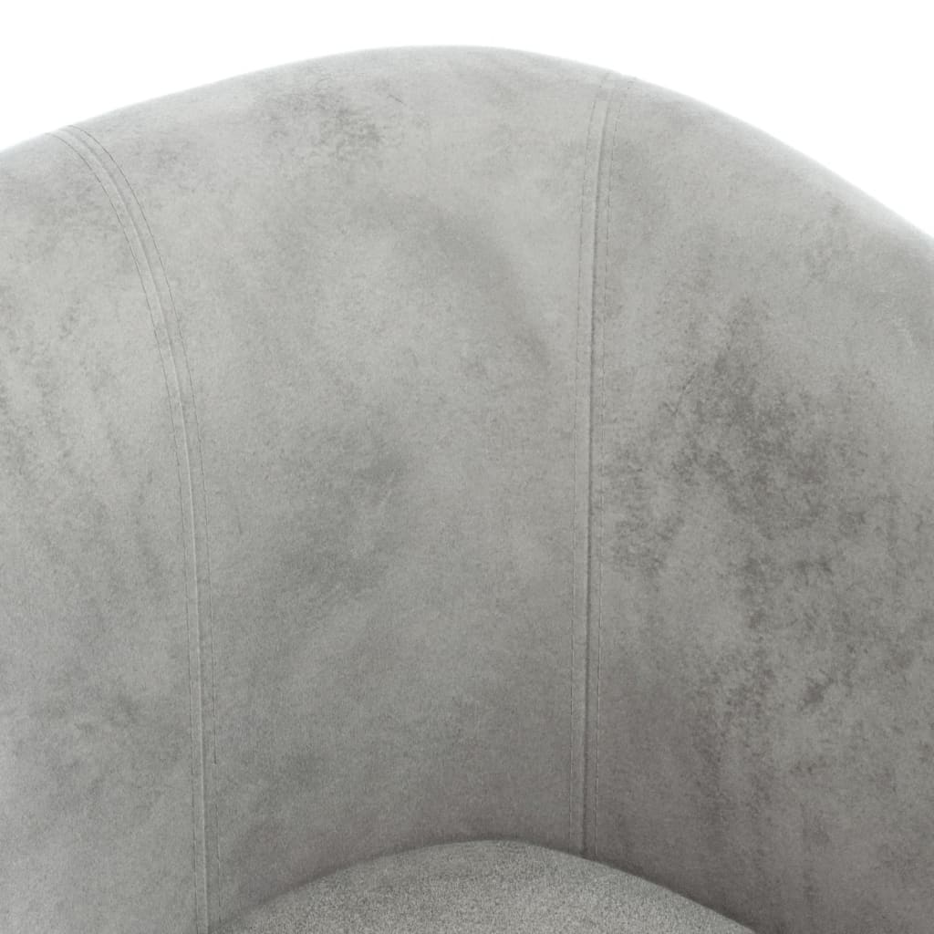 Club Chair Light Grey Velvet