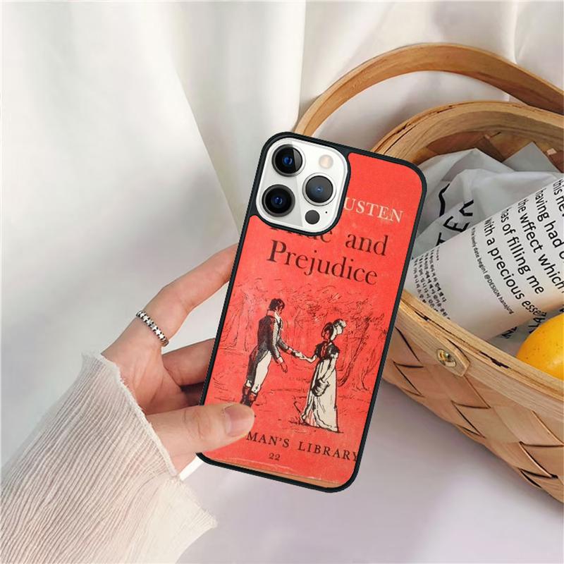 Cover Book Jane Austen Phone Case For iPhone 17 Air 16 15 14 11 12 13 Pro  MAX Plus coque Cover Shell