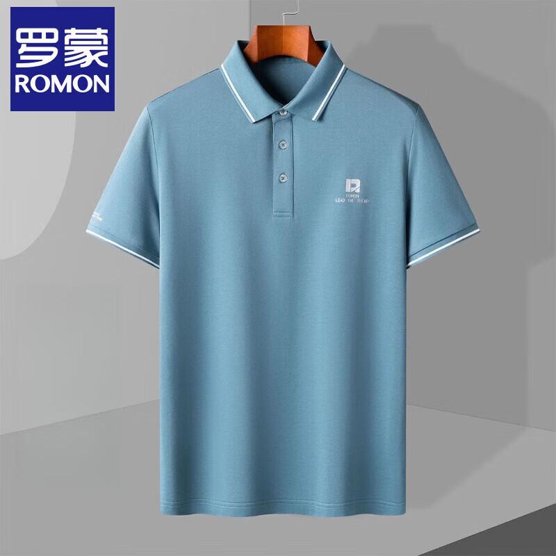 Luomeng Men s Short Sleeve Business Casual Polo Shirt 2XL